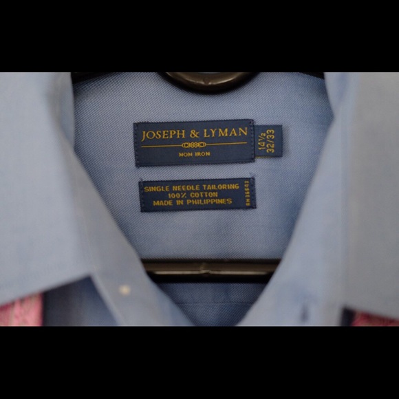 New Joseph & Lyman size 14 1/2 dress shirt - Picture 5 of 6